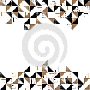 A gold and black geometric background