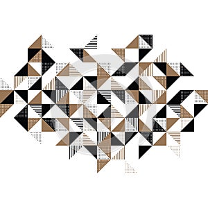 A gold and black geometric background