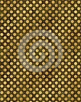 Gold Black Polka Dots Faux Foil Metallic Texture