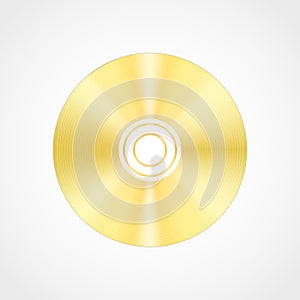 Gold blank compact disc
