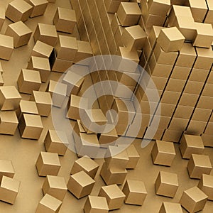 Gold blocks