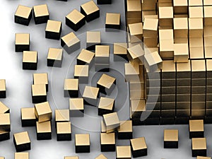 Gold blocks