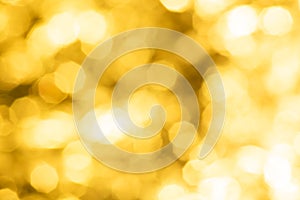 Gold blurred background with bokeh