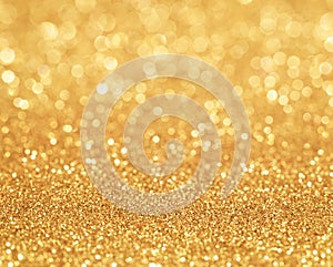 gold bokeh background macro close up