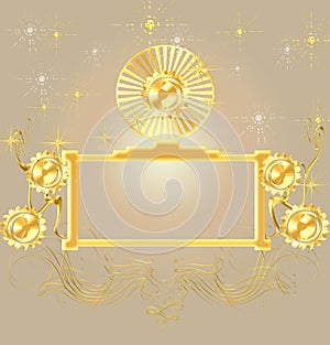 GOLD BORDER BACKGROUND