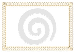 Gold Border outline styles for certificate