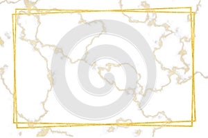 Gold border gold white marble pattern and luxury interior wall tile and floor photo