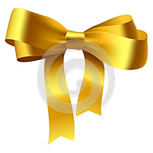 Gold bow photo