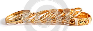Gold bracelets