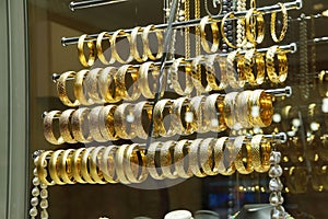 Gold bracelets and bangles