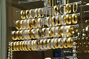 Gold bracelets and bangles