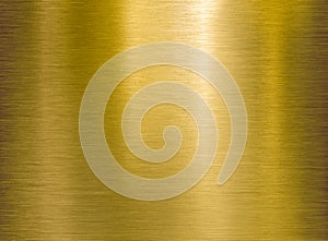 Gold or brass brushed metal background or texture