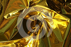 Gold and bronze foil. Abstract glow texture background