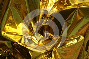 Gold and bronze foil. Abstract glow texture background