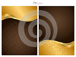 Gold and brown abstract background