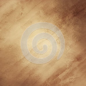 Gold brown abstract background design with watercolor paper texture