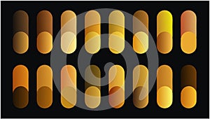 Gold and Brown Gradient Abstract Geometric Design on a Black Background