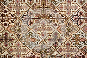 Gold Brown Tapestry Background