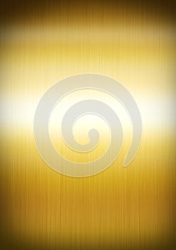 Gold brushed metal background texture