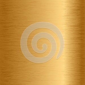 Gold brushed metal texture background for industrial purposes