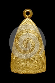 Gold Buddha amulet locket