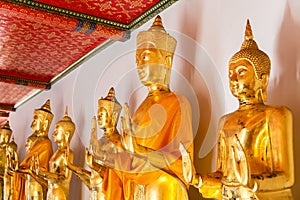 Gold buddha statue