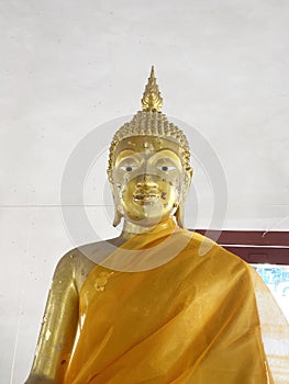 Gold buddha statue in temple