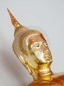 Gold Buddha statue, Wat Pho, Bangkok, Thailand