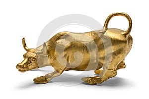 Gold Bull Side View