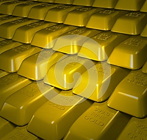 Gold bullion bars