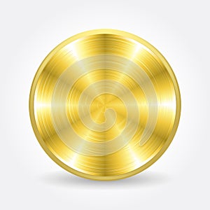 Gold button