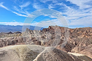 Gold Canyons of Death Valley National Park, California, USA photo