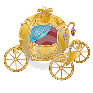 Gold Carriage For Cinderella