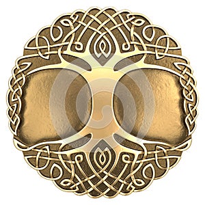 Gold Celtic tree