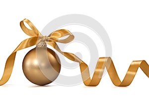 Gold Christmas ball