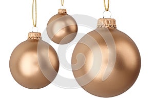 Gold Christmas balls