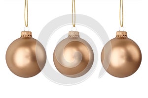 Gold Christmas balls