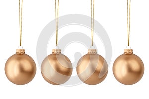 Gold Christmas balls