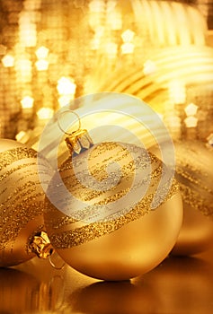 Gold Christmas Bauble