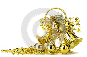 Gold christmas handbell photo