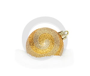 Gold Christmas New Year bauble
