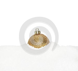 Gold Christmas New Year bauble