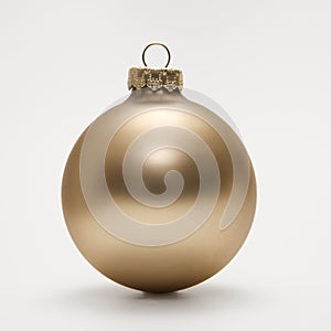 Gold Christmas ornament. photo