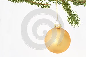 Gold Christmas Ornament