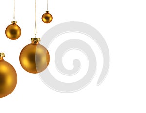 Gold Christmas Ornaments