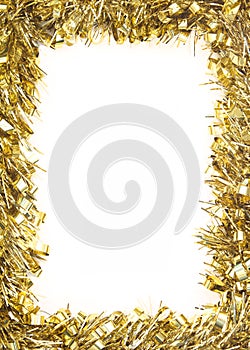 Gold Christmas tinsel garland