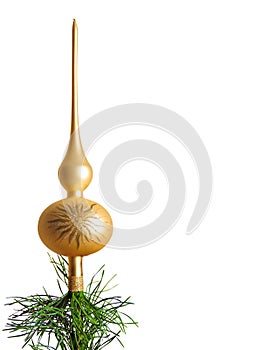 Gold christmas tree top