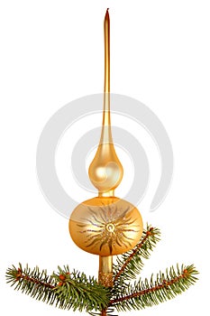 Gold christmas tree top