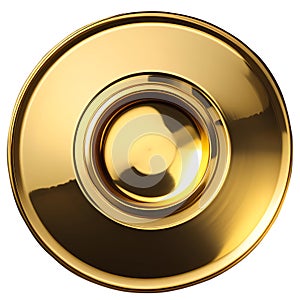 Gold circle button template for your design