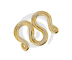 Gold clasper hook for necklace bracelet